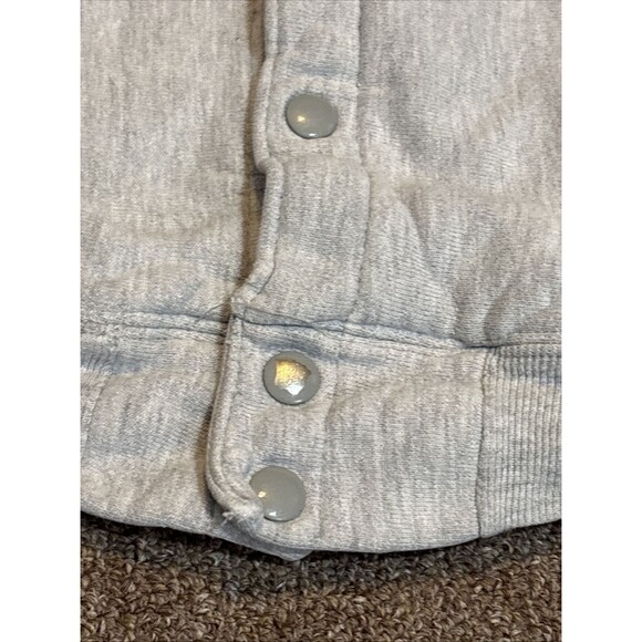 Vintage 90s Champion Reverse Weave XL Snap Front Cardigan Jacket Grey - Picture 5 of 10